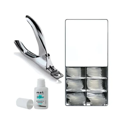 NSI Nail Tip Pack - including Nail Tips, Nail Tip Cutter & Adhesive