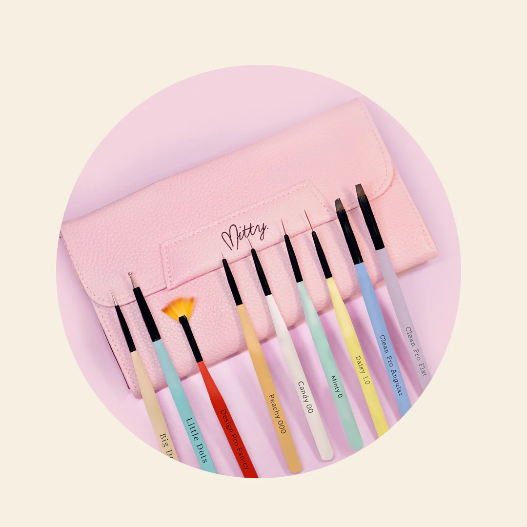 Rainbow - Nail Brush Kit Pink - Image 2