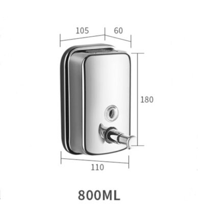 Stainless Steel Wall Mounted Dispenser 800ml