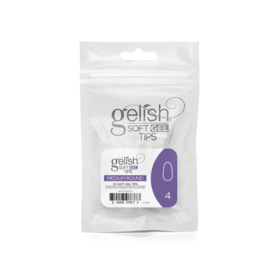 Gelish Soft Gel Tips Refill – Medium Round – Size 4 (50 ct)