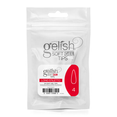 Gelish Soft Gel™ Tips Refill – Long Stiletto, Size 4 (50 CT)