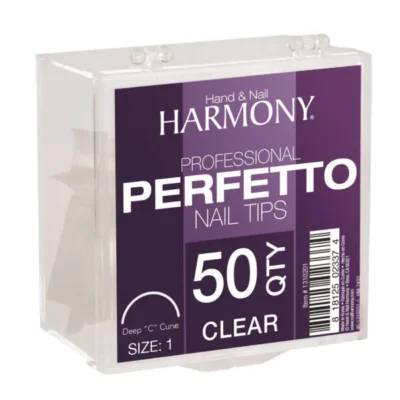 Harmony – Perfetto Nail Tips Clear 50ct – Size 8