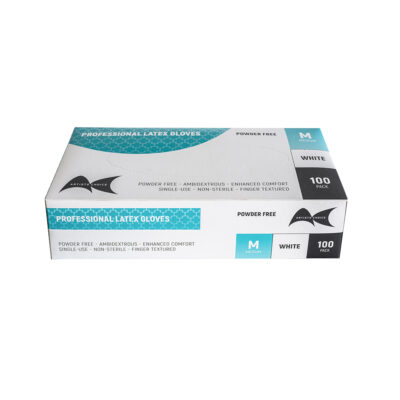 Artist’s Choice – Professional Latex Gloves Medium (100 Pack)