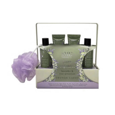 Luxury Shower Caddy - Lavender and Rose Geranium