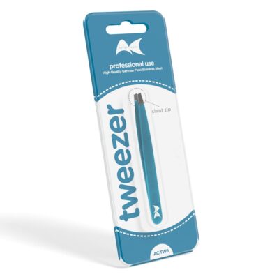 Tweezer 6 – Slant Tip (Blue)