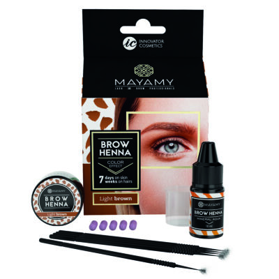 Mayamy Brow Henna Trial Set – Light Brown