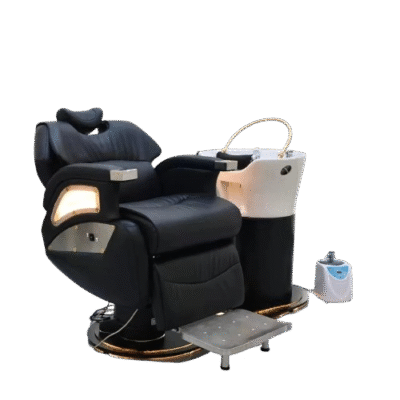 DEMO: Zen Plush Japanese Head Spa / Hairdressing Basin – Plumbed - Black