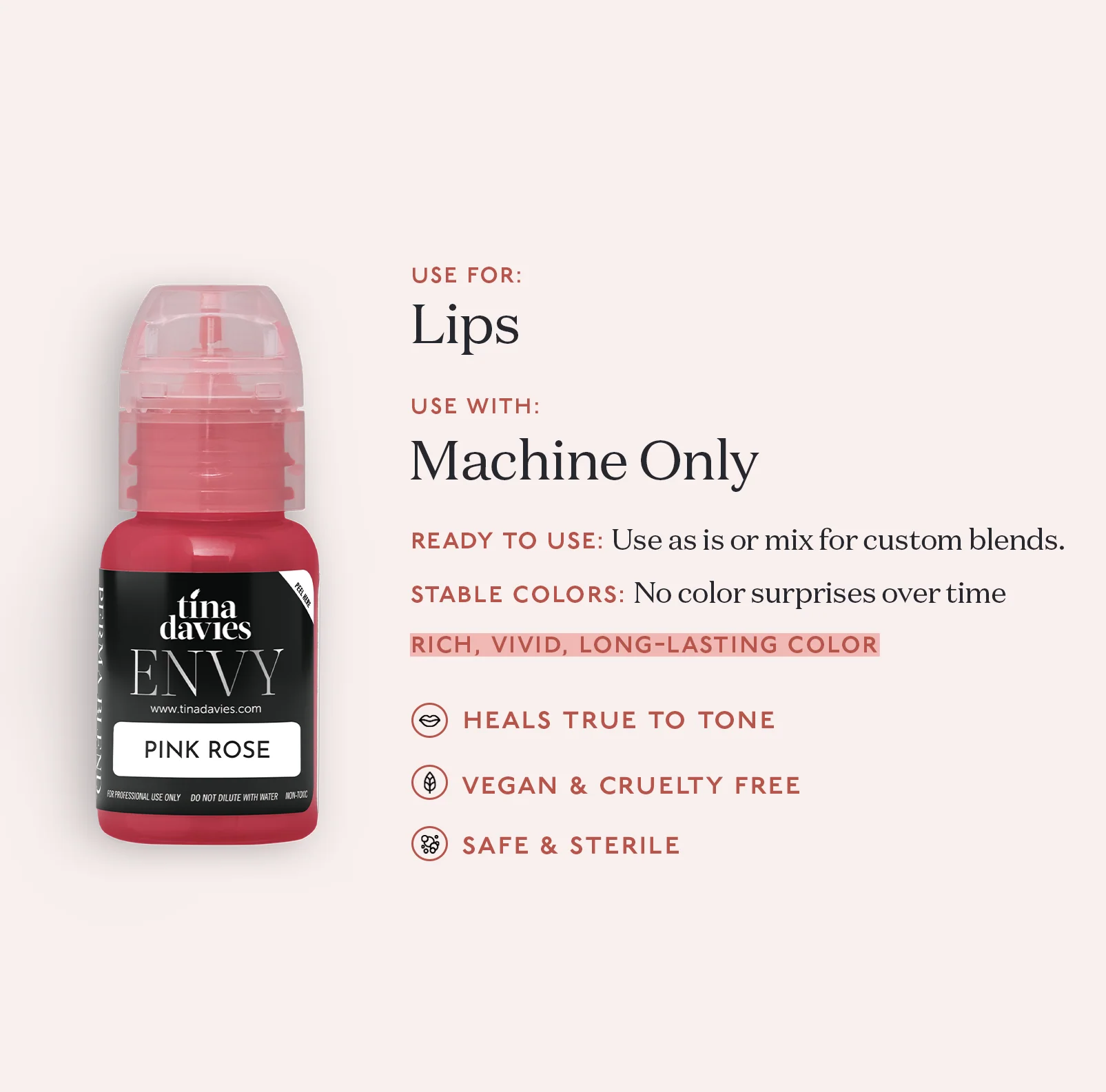 Envy Lip Pigments - Envy Pink Rose - Image 7