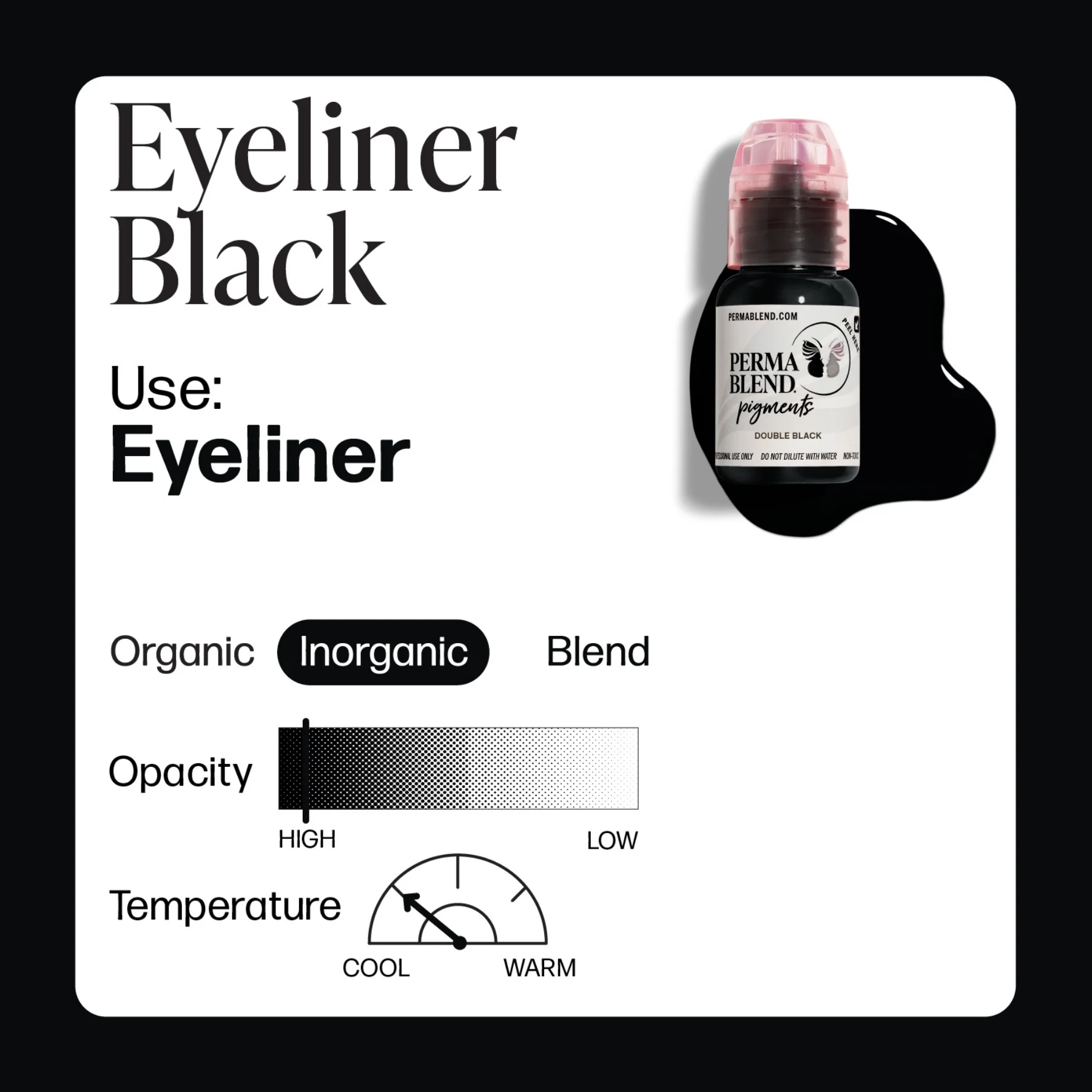 Perma Blend Eyeliner Pigments - Eyeliner Black - Image 4