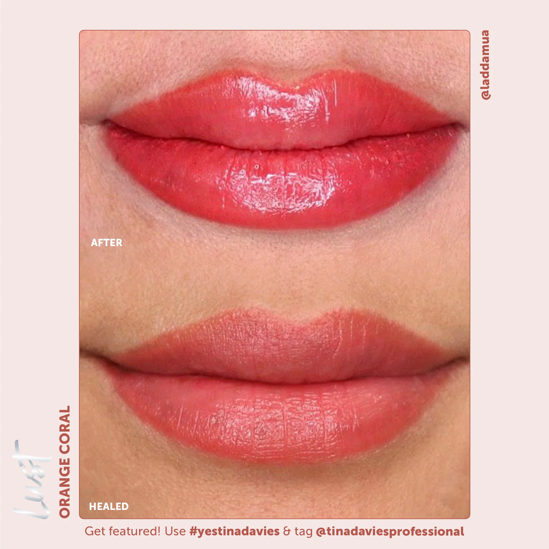 Lust Lip Pigments - Lust Orange Coral - Image 2