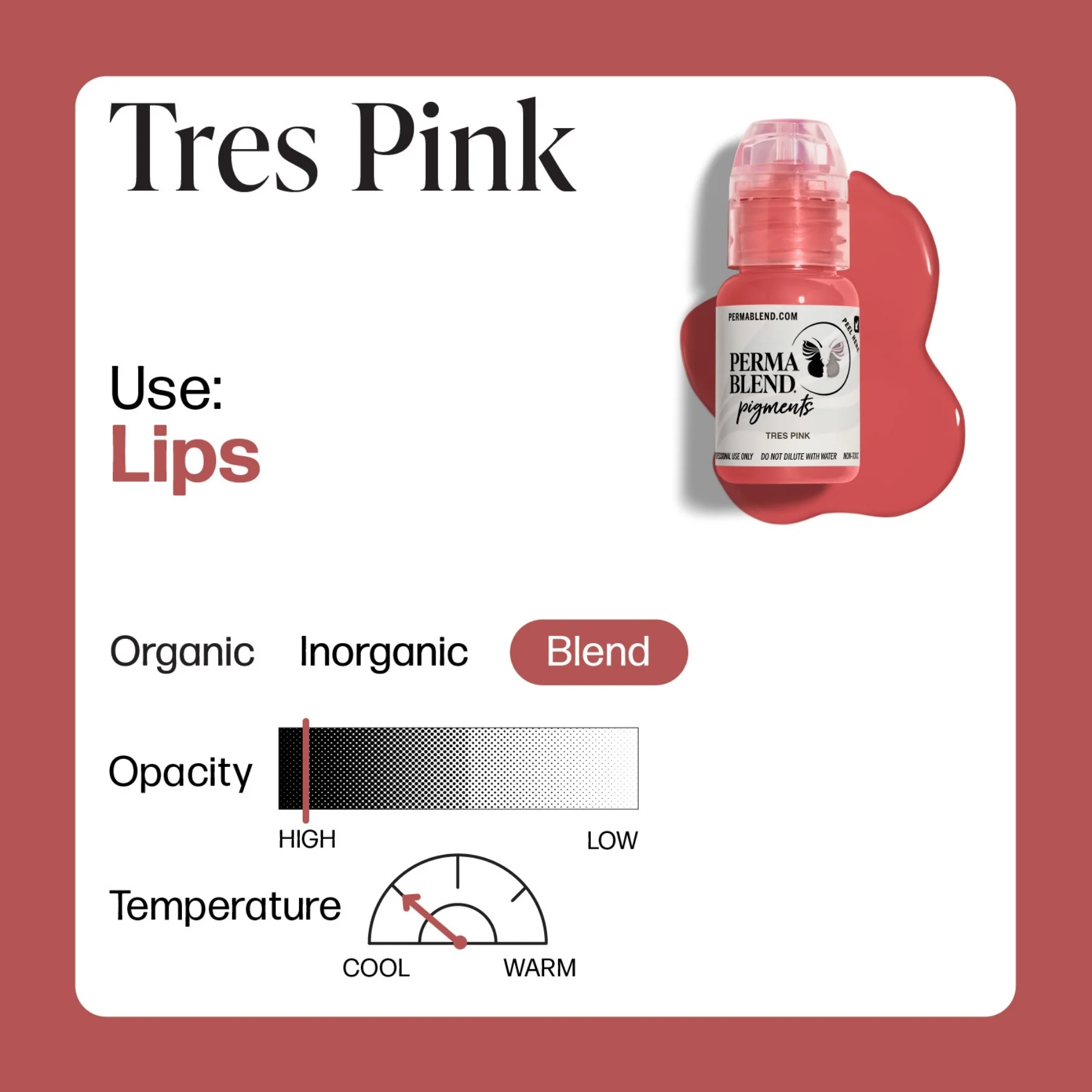 Perma Blend Lip Pigments - Tres Pink - Image 7