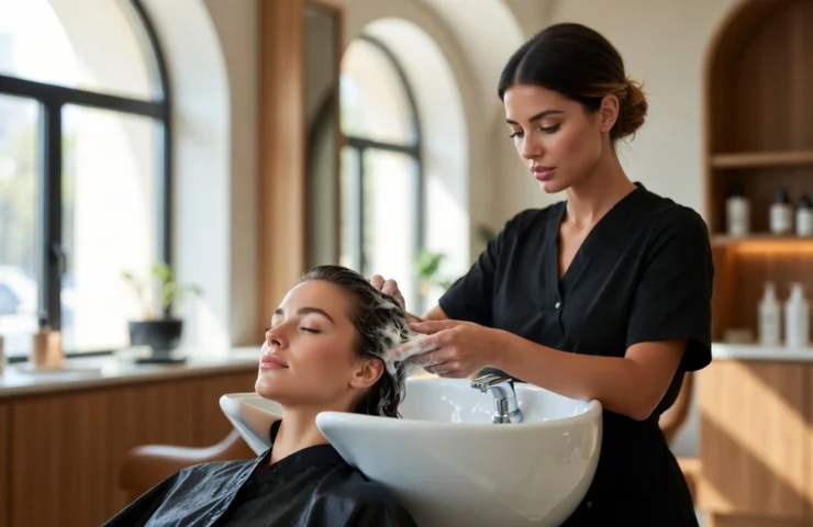 automatic hair washing basin