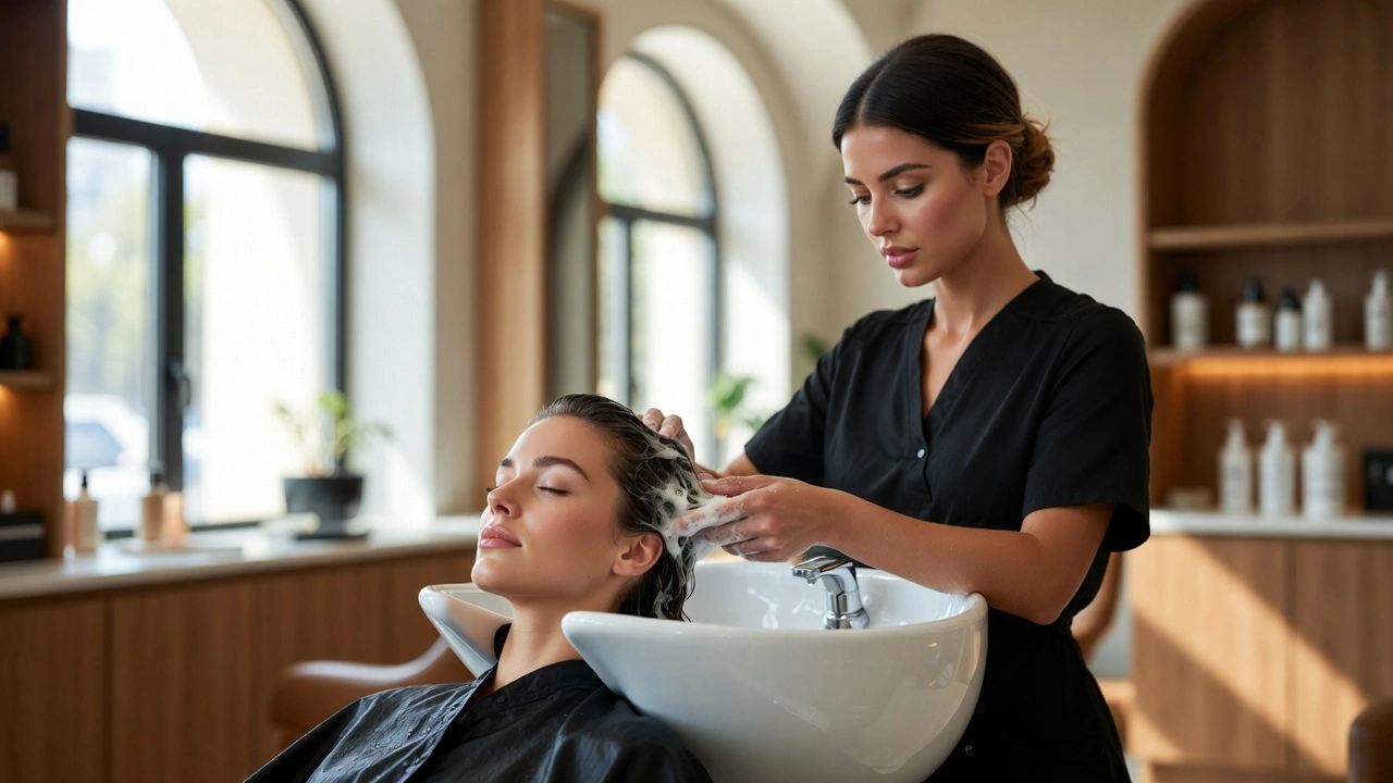 automatic hair washing basin
