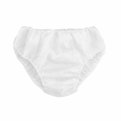 Full Brief Disposable Underwear - White - 100 pces