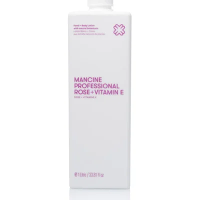 Mancine Professional Hand + Body Lotion / Rose + Vitamin E 1 Litre