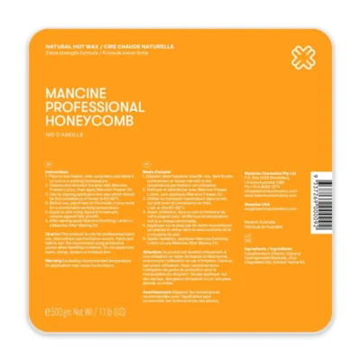Mancine Professional Natural Hot Wax / Honeycomb 500g