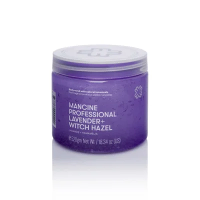 Mancine Professional Salt Body Scrub / Lavender + Witch Hazel 520g
