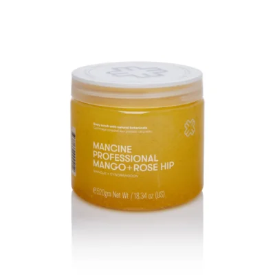 Mancine Professional Salt Body Scrub / Mango + Rose Hip 520g