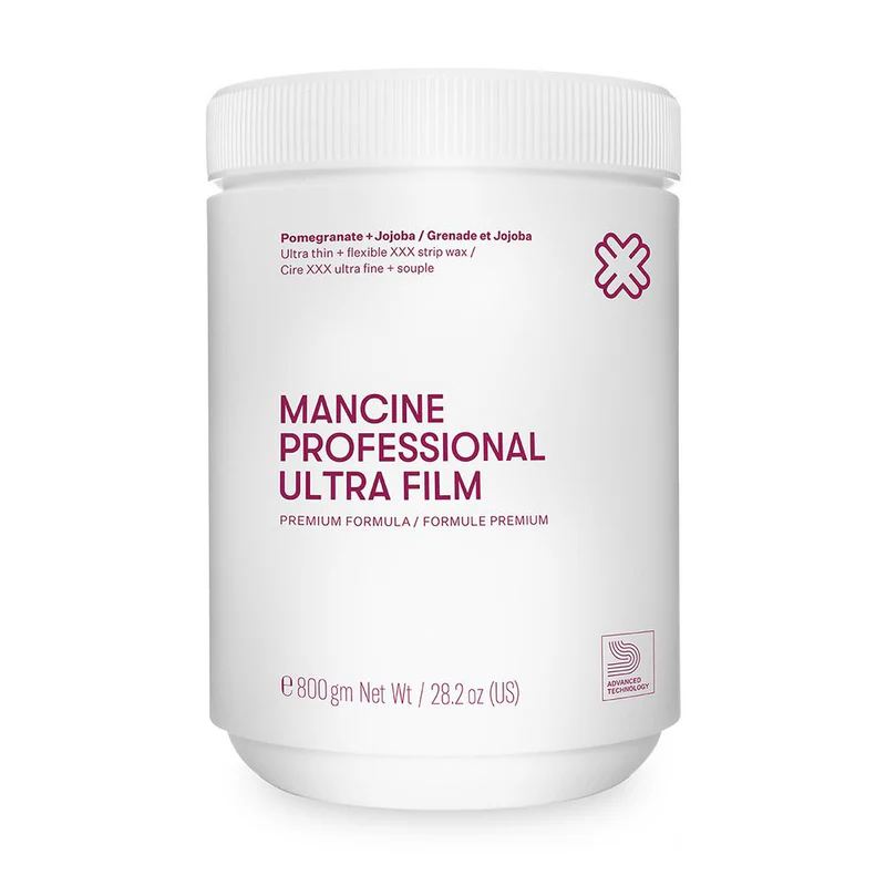 Mancine Professional Ultra Film Strip Wax / Pomegranate + Jojoba 800g