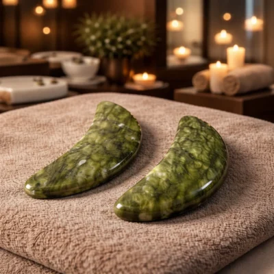 13cm Moon Jade Stone Massage Tool