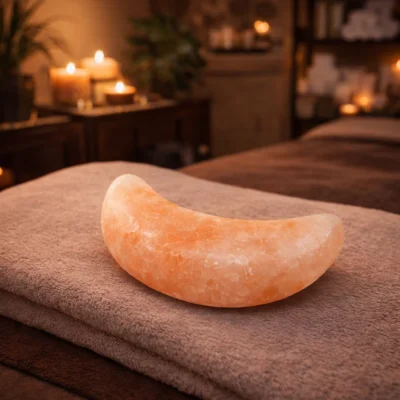 Himalayan Salt Crescent Massage Stone