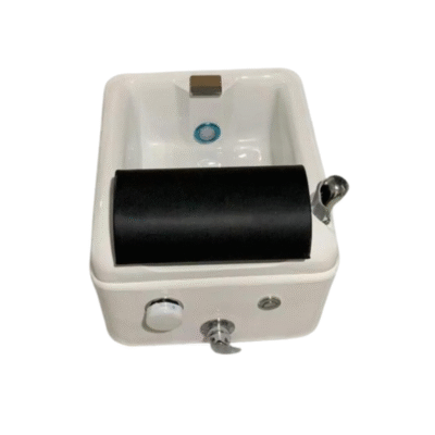 Square Plumbed Pedicure Bowl Compact