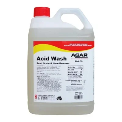 Agar Acid Wash 5Lt Descaler | Rust, Scale and Lime Remover - 5Lt