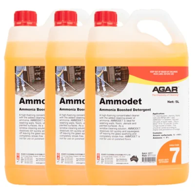 Agar Ammodet Ammonia Boosted Detergent - 3 X 5Lt
