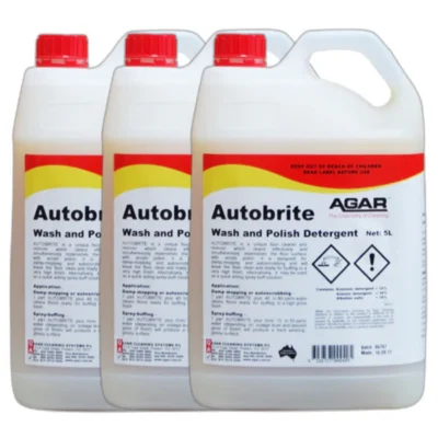 Agar Autobrite Wash and Polish Floor Detergent - 3 X 5Lt