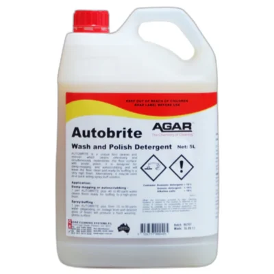 Agar Autobrite Wash and Polish Floor Detergent - 5Lt