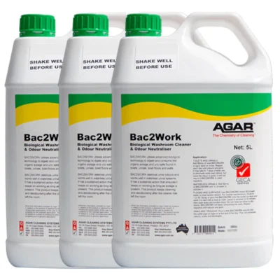 Agar Bac2Work Biological Bathroom Cleaner - 3 X 5Lt