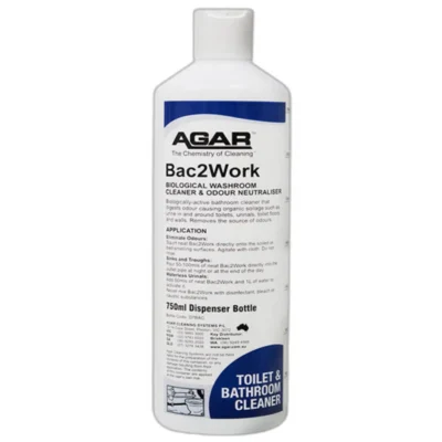 Agar Bac2Work Biological Bathroom Cleaner - 750ml Empty Dispensing Bottle