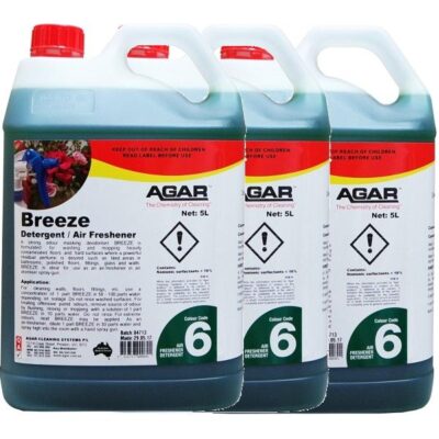 Agar Breeze Detergent and Air Freshener | Fruity Fragrance - 3 x 5Lt