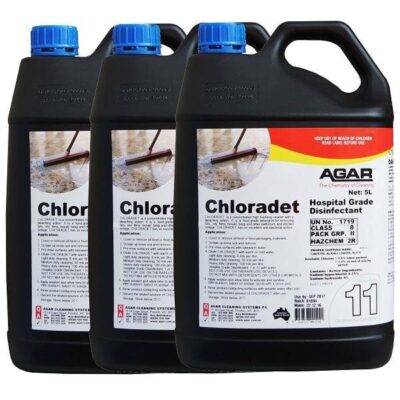 Agar Chloradet Hospital Grade Disinfectant - 5Lt X 3