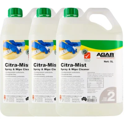 Agar Citra Mist Spray and Wipe Cleaner - 3 X 5Lt