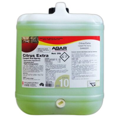 Agar Citrus Extra Carpet Cleaner | Prespray - 20Lt