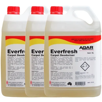 Agar Everfresh Carpet Deodoriser and Kill Germs - 3 X 5Lt
