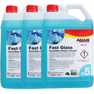 Agar Fast Glass Window or Glass Cleaner - 3 X 5Lt