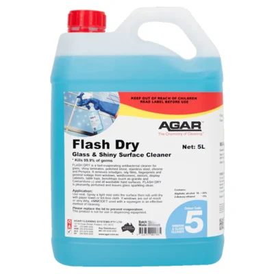 Agar Flash Dry Window Cleaner and Shiny Surface Cleaner - 5Lt
