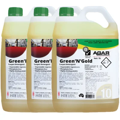 Agar Green N Gold Carpet Cleaner Detergent - 3 X5Lt