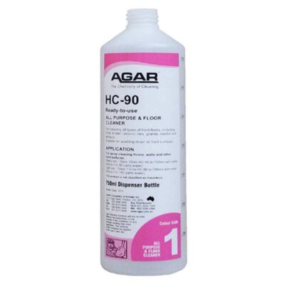 Agar HC-90 Low Foaming Mopping Detergent - 750ml Empty Dispensing Bottle