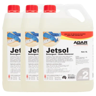 Agar Jetsol Detergent and Stain Remover - 3 X 5Lt