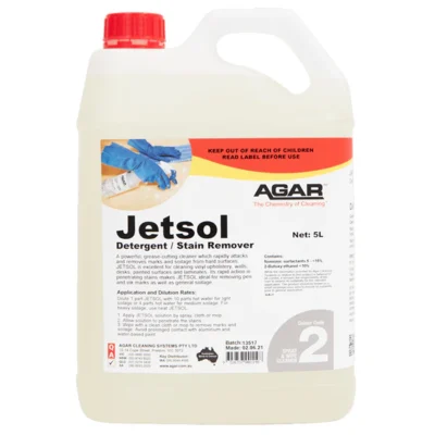 Agar Jetsol Detergent and Stain Remover - 5Lt