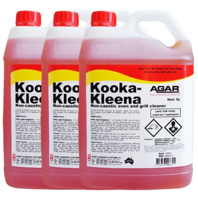 Agar Kooka-Kleena Non Caustic Oven and Grill Cleaner - 3 X 5Lt