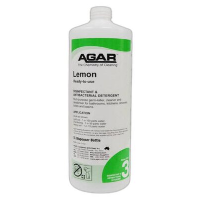 Agar Lemon Disinfectant Commercial Grade - 1Lt Empty Dispensing Bottle