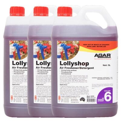 Agar Lollyshop Concentrated Detergent and Air Freshener - 3 X 5Lt