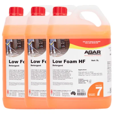 Agar Low Foam HF Detergent for Painted and Metallic Surfaces - 3 X 5Lt