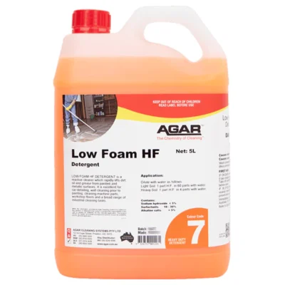 Agar Low Foam HF Detergent for Painted and Metallic Surfaces - 5Lt