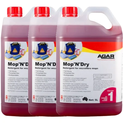 Agar Mop N Dry Fast Drying Mopping Detergent - 3 x 5Lt