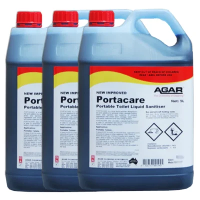 Agar Portacare Portable Toilet Sanitiser | Waste Tank Additive - 3 X 5Lt